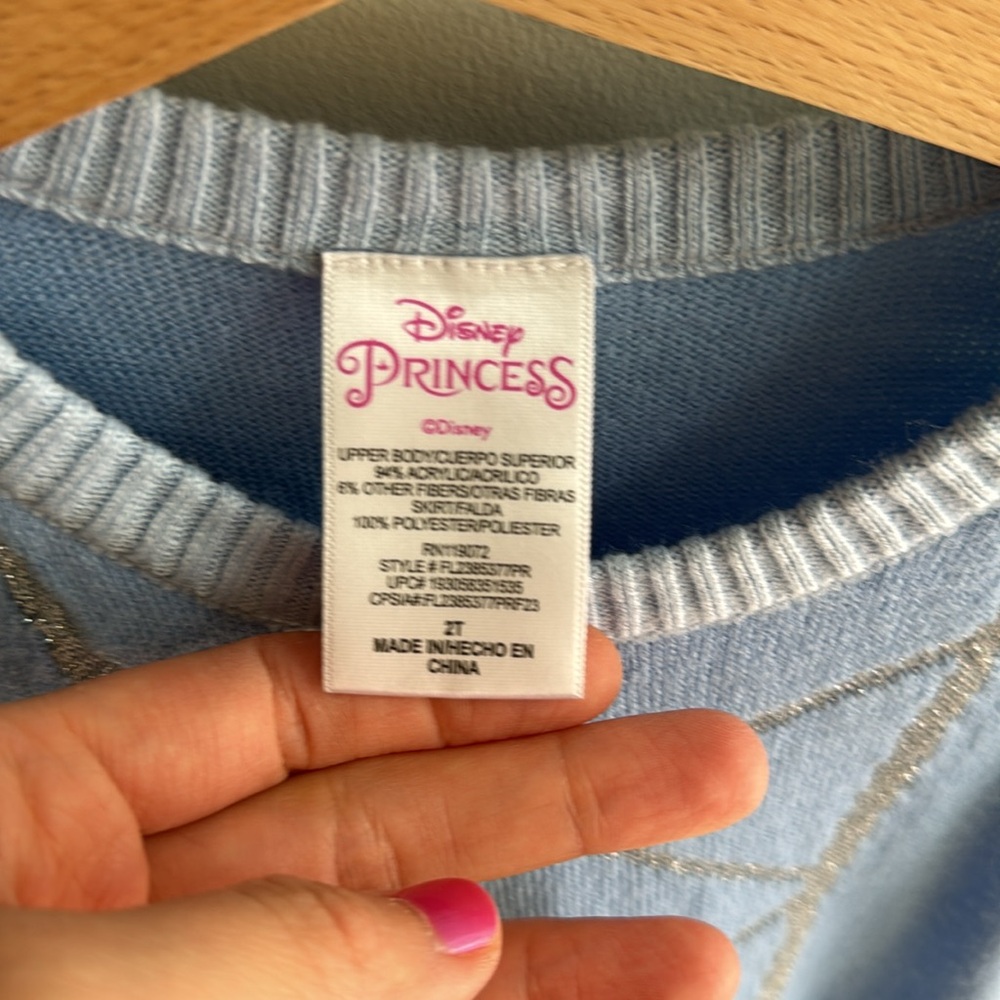 Disney Blue Princess Casual Dress for Kids - Picture 2 of 3